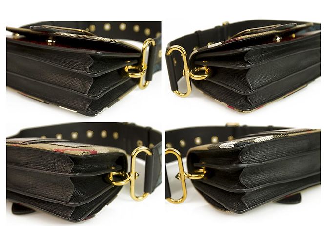 Burberry Prorsum Burberry Patchwork "The Clandon" Eine einzigartige Tasche aus Python-Schlangenleder und Karotasche - Ansicht 4
