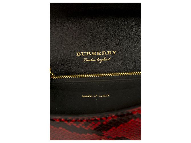 Burberry Prorsum Burberry Patchwork "The Clandon" Eine einzigartige Tasche aus Python-Schlangenleder und Karotasche - Ansicht 6