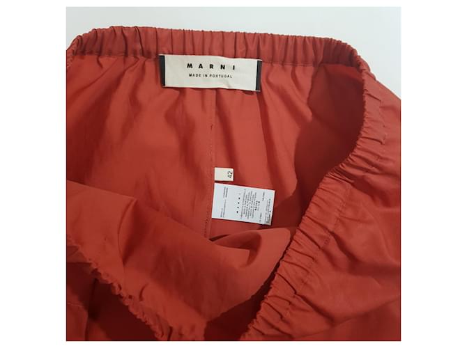 Falda Marni Brick de seda y algodón - vista 3