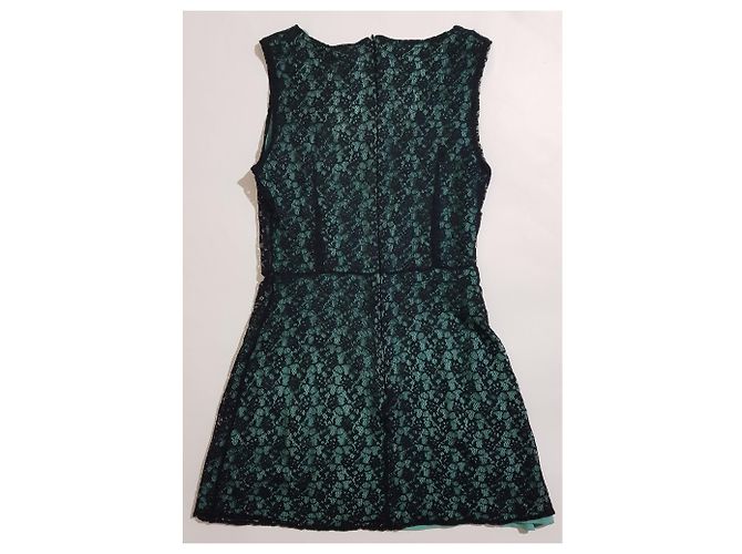 Autre Marque CNC Spitzenkleid schwarz grün - Ansicht 4