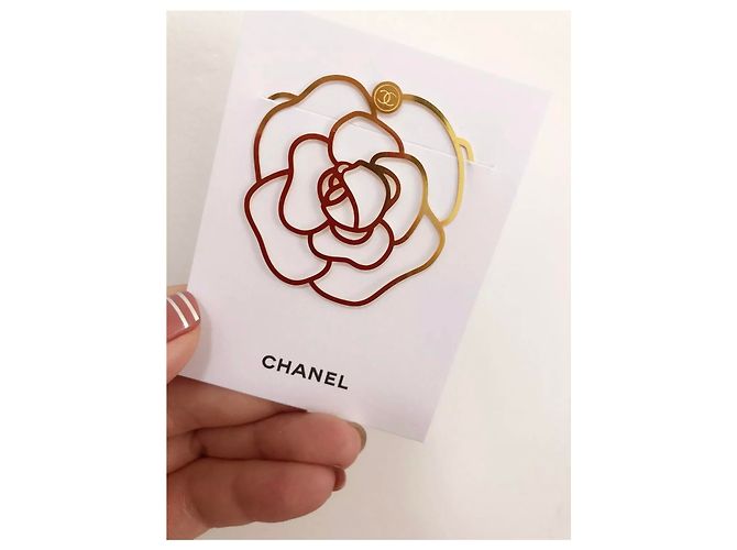 CHANEL Signet Camélia Doré - vue 3