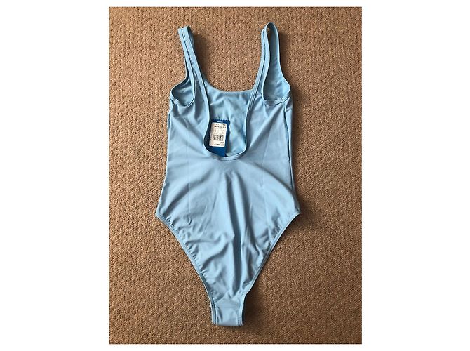 Badeanzug schwimmen Adidas Original Hellblau - Ansicht 2
