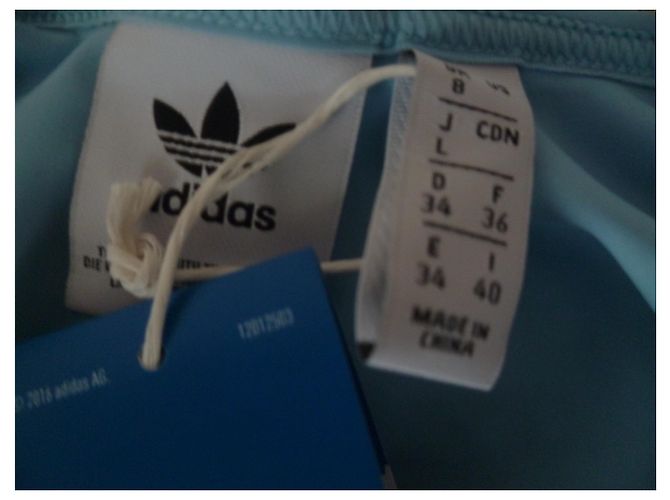 Badeanzug schwimmen Adidas Original Hellblau - Ansicht 3