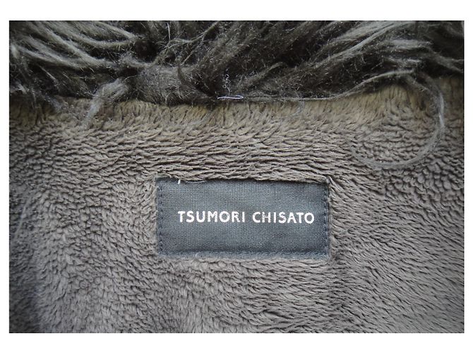 Tsumori Chisato parka con impostazione predefinita Cachi - vista 3