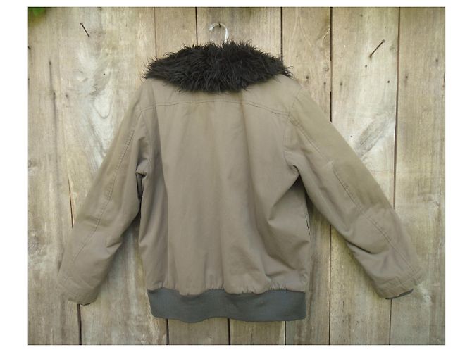 Tsumori Chisato parka con impostazione predefinita Cachi - vista 6