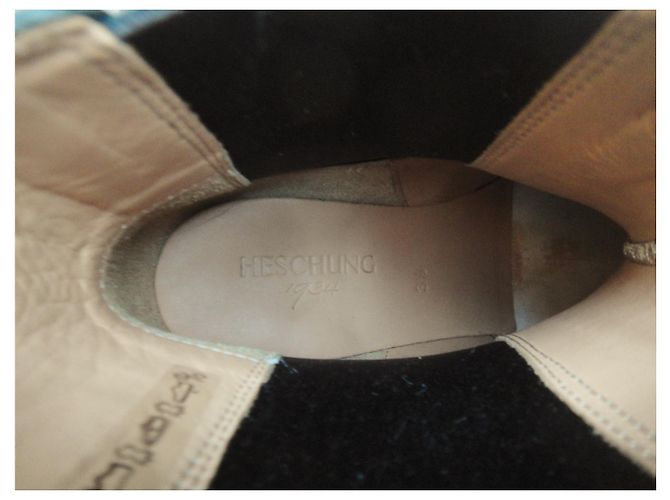 Stivaletti Chelsea Heschung in pelle nera Nero - vista 8