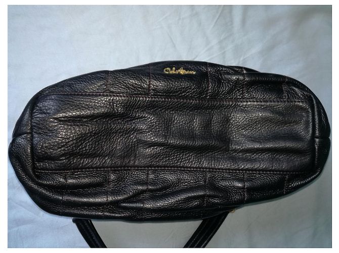 Cole Haan Hobo Handtasche aus schwarzem Leder mit Kieselsteinen - Ansicht 11