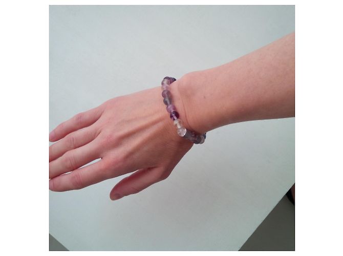 Autre Marque Armband aus Fluorit Kristall mehrfarbig - Ansicht 2