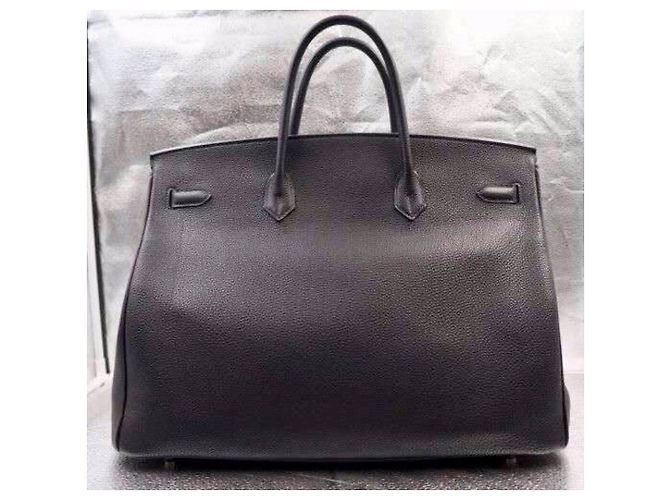 Borsa Hermès Birkin 40 Togo Pelle Blu Zaffiro Blu navy - vista 12