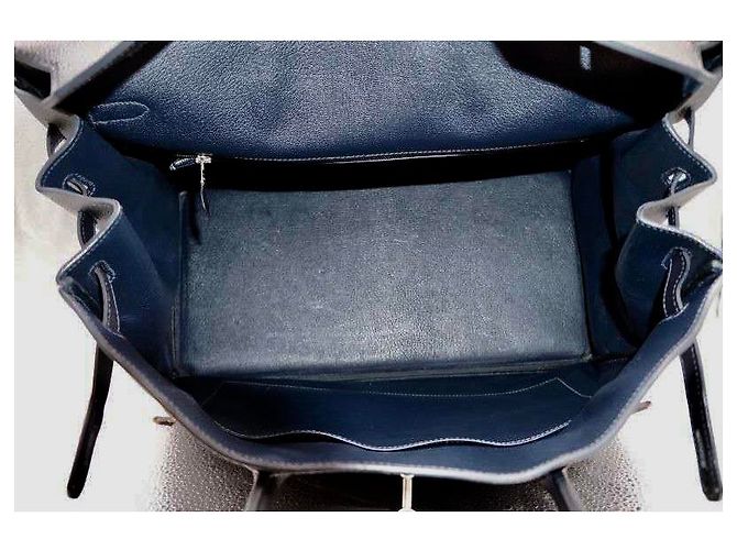 Borsa Hermès Birkin 40 Togo Pelle Blu Zaffiro Blu navy - vista 5