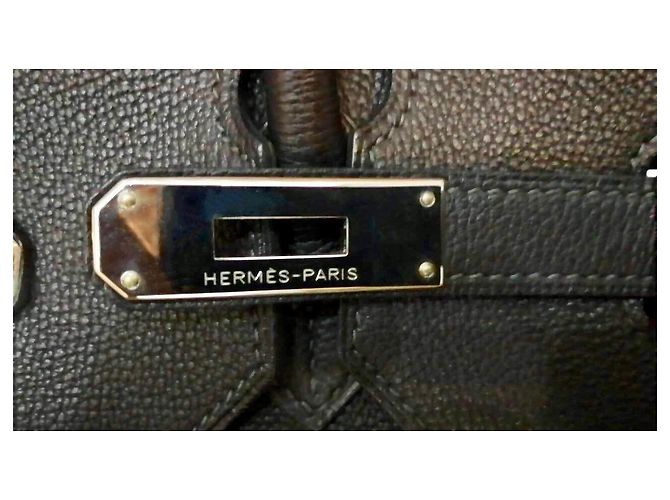Borsa Hermès Birkin 40 Togo Pelle Blu Zaffiro Blu navy - vista 9