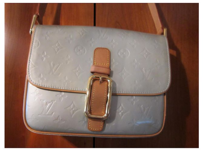 Louis Vuitton Christie Monogramm Lackleder Handtasche Grau - Ansicht 2