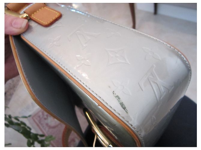 Louis Vuitton Christie Monogramm Lackleder Handtasche Grau - Ansicht 4