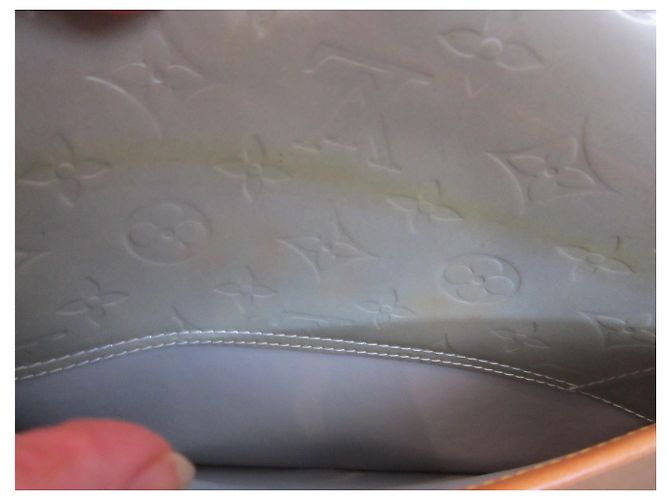 Louis Vuitton Christie Monogramm Lackleder Handtasche Grau - Ansicht 8