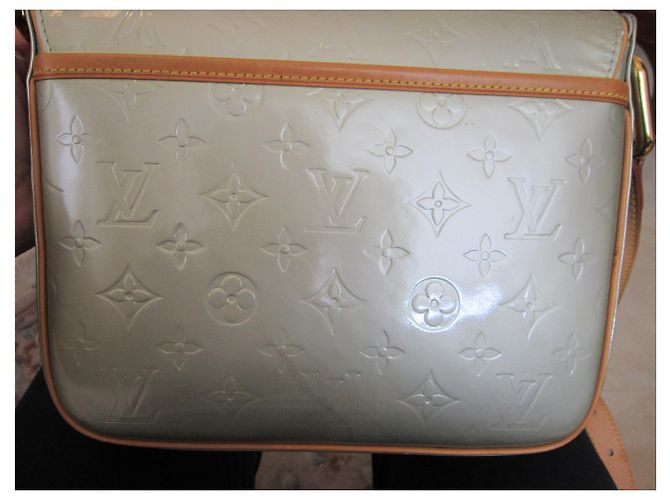 Louis Vuitton Christie Monogramm Lackleder Handtasche Grau - Ansicht 9