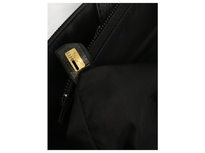Timeless Chanel Grand shopping 40cm Borsa a mano Paris Biarritz Nero - vista 15