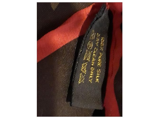 Sciarpa Louis Vuitton x Takashi Murakami Monogram Rosso - vista 4
