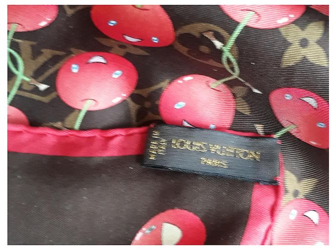 Sciarpa Louis Vuitton x Takashi Murakami Monogram Rosso - vista 5