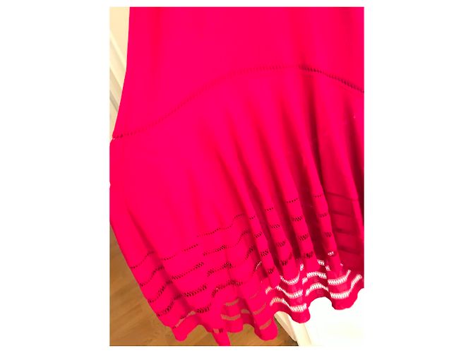 Vestido largo Alexander McQueen Fuschia de viscosa Fucsia - vista 2