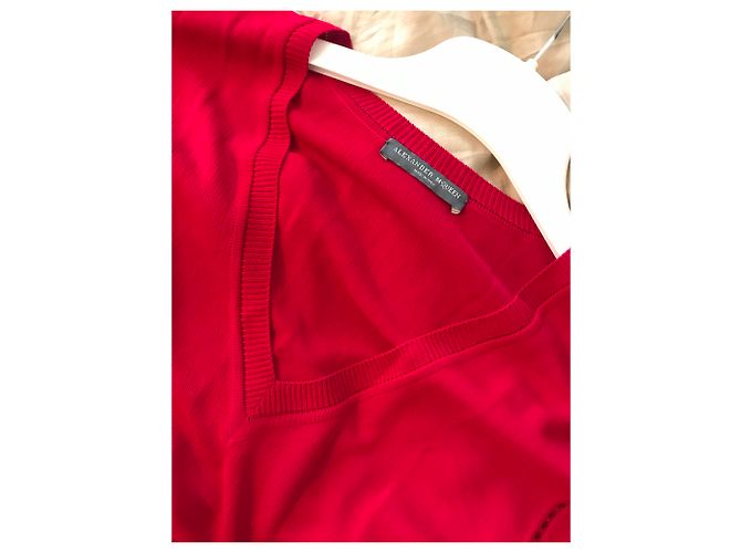 Vestido largo Alexander McQueen Fuschia de viscosa Fucsia - vista 4