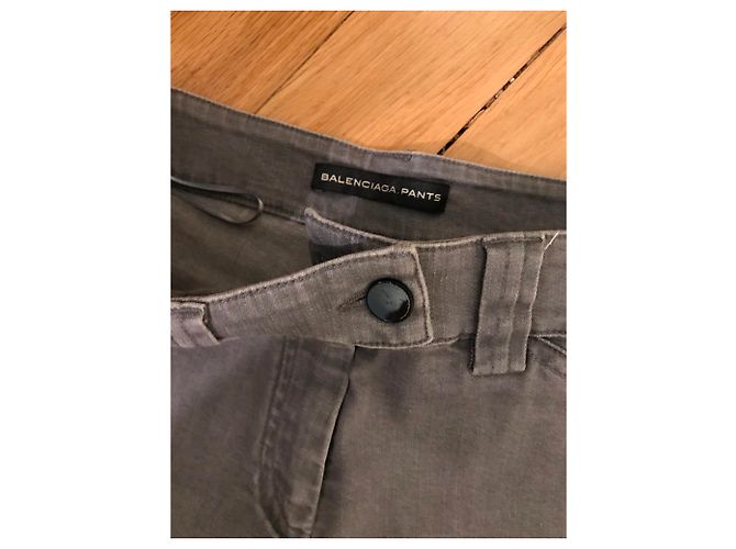 Balenciaga Jeans Slim Stretch Gris - vista 2