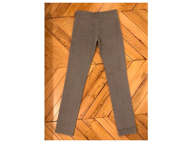 Balenciaga Jeans Slim Stretch Gris - vista 3