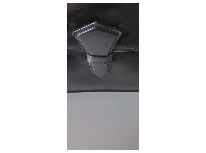 Clutch Céline Sellerie in pelle nera Nero - vista 11