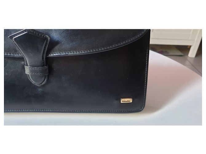 Clutch Céline Sellerie in pelle nera Nero - vista 12