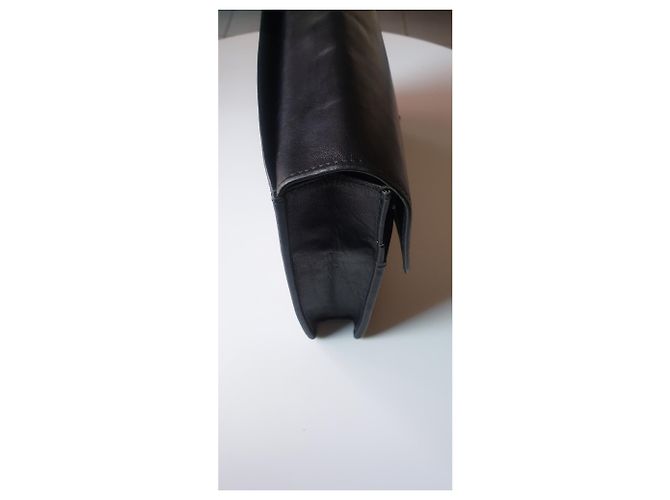 Clutch Céline Sellerie in pelle nera Nero - vista 3