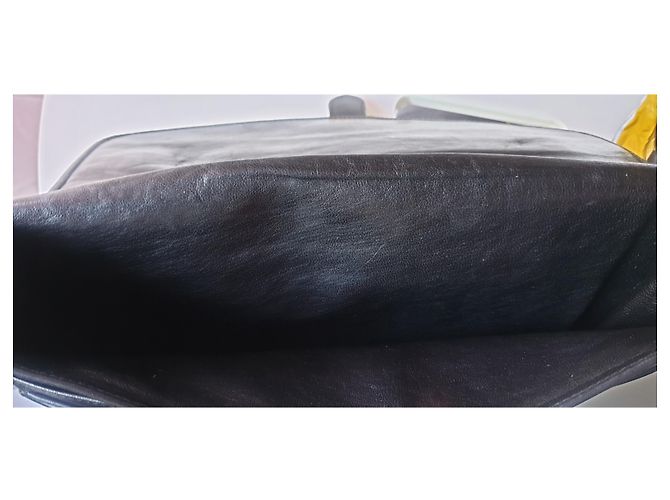 Clutch Céline Sellerie in pelle nera Nero - vista 4