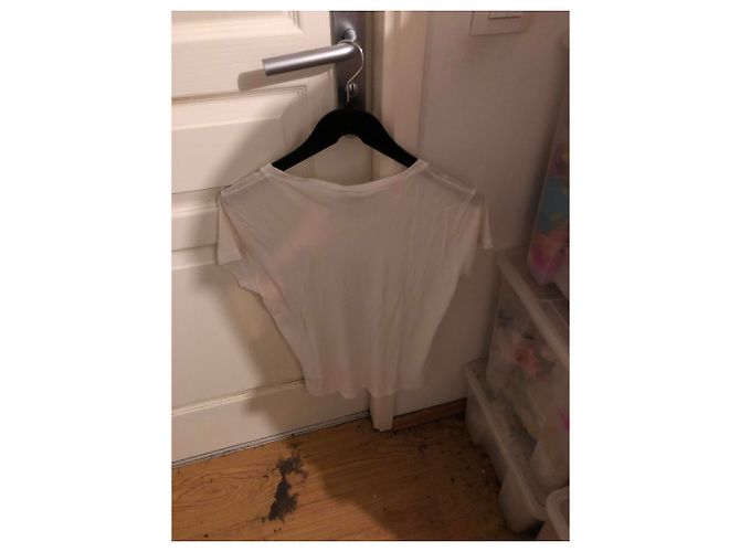 Armani Jeans T-Shirt in Eggshell aus Viskose Aus weiß - Ansicht 3