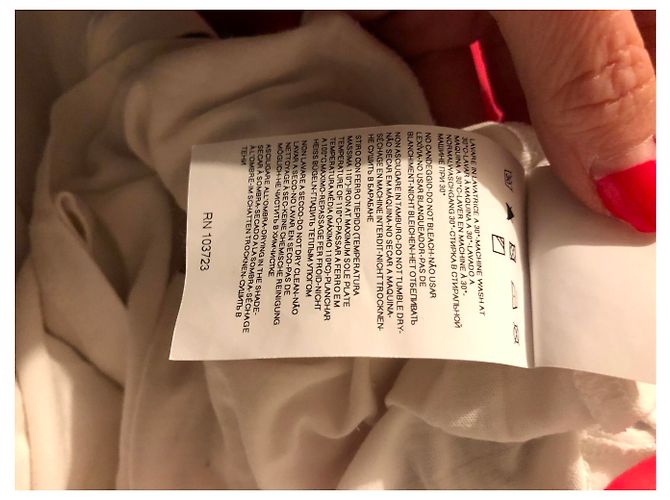 Armani Jeans T-Shirt in Eggshell aus Viskose Aus weiß - Ansicht 8