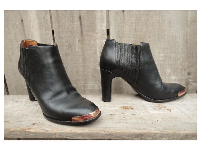 Botas Véronique Branquinho Negro - vista 3