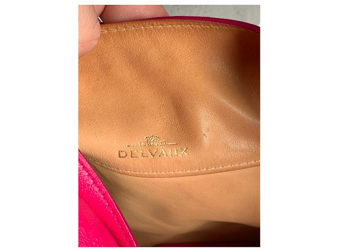 Delvaux givry con me color lampone MM Fuschia - vista 7
