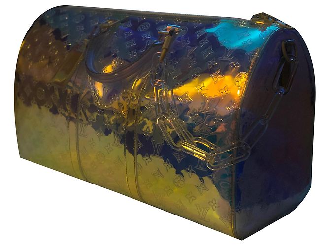 Abbesses Borsa Louis Vuitton Keepall 50 Prism Multicolore - vista 2