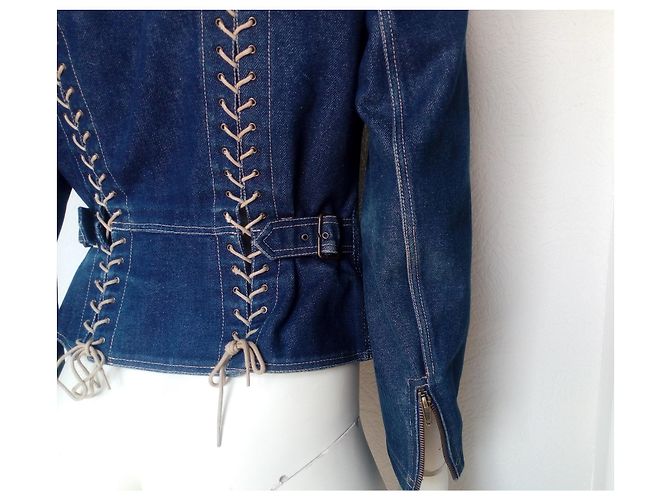 Alaïa Perfecto in denim - vista 5