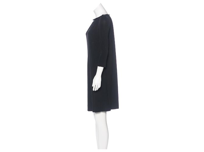 Diane Von Furstenberg Abito a tunica con zip Isley Nero - vista 3