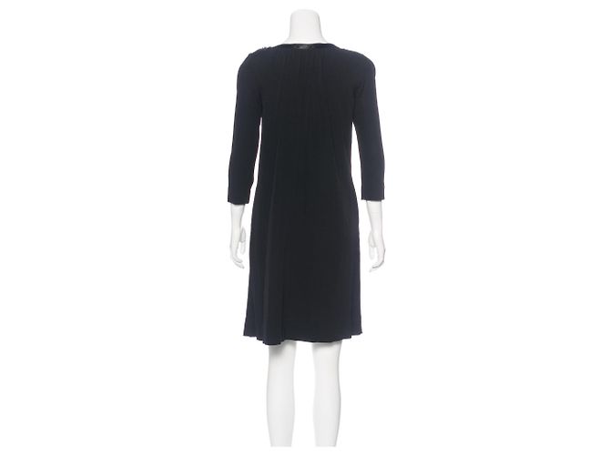Diane Von Furstenberg Abito a tunica con zip Isley Nero - vista 4