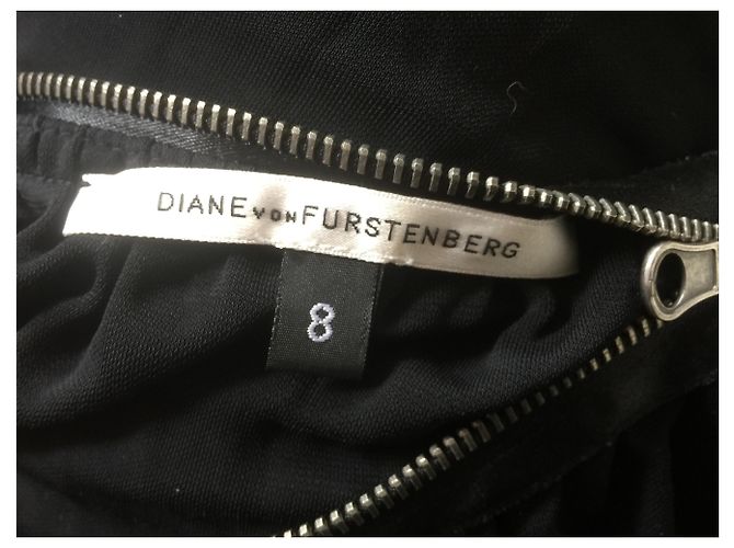 Diane Von Furstenberg Abito a tunica con zip Isley Nero - vista 6