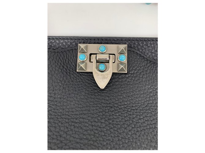 Valentino Garavani Rockstud Rolling Tote Nero - vista 3