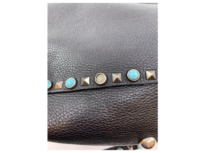 Valentino Garavani Rockstud Rolling Tote Nero - vista 4