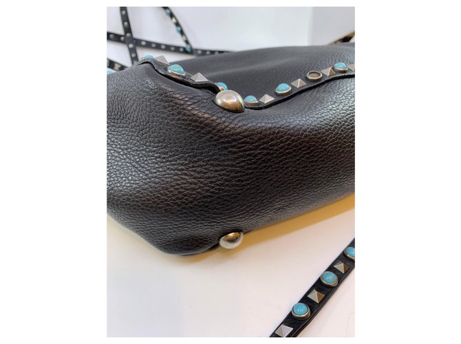 Valentino Garavani Rockstud Rolling Tote Nero - vista 5