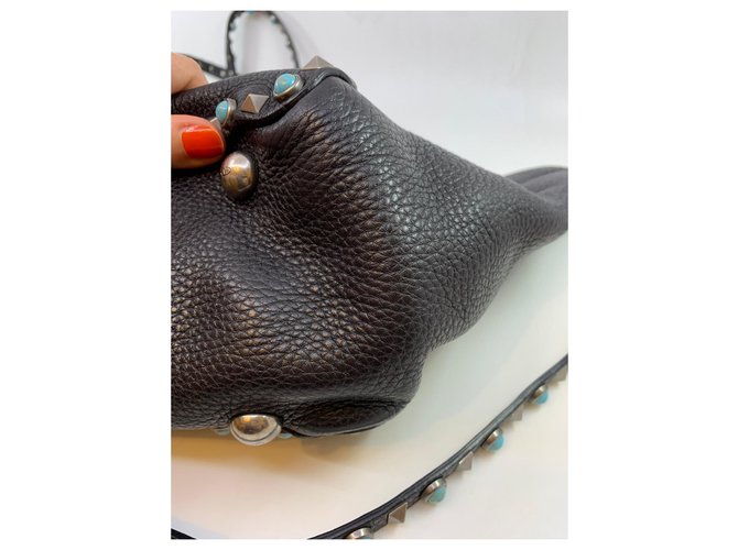 Valentino Garavani Rockstud Rolling Tote Nero - vista 6