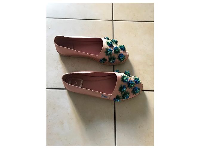 Alpargatas Dior Rosa de Tela Talla 40 - vista 6