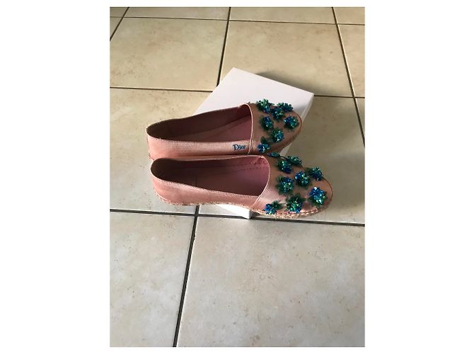Alpargatas Dior Rosa de Tela Talla 40 - vista 7