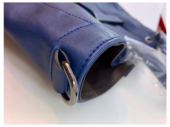 Borsa Longchamp 3D blu scuro in pelle - vista 10