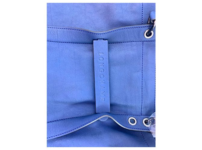 Borsa Longchamp 3D blu scuro in pelle - vista 4