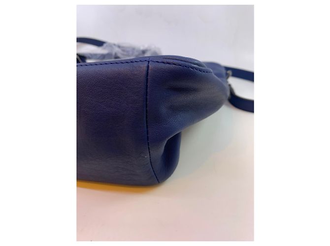 Borsa Longchamp 3D blu scuro in pelle - vista 5
