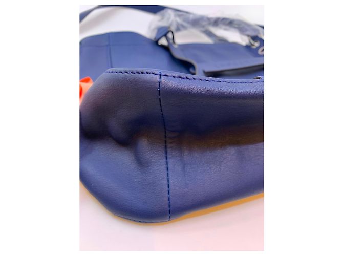 Borsa Longchamp 3D blu scuro in pelle - vista 6