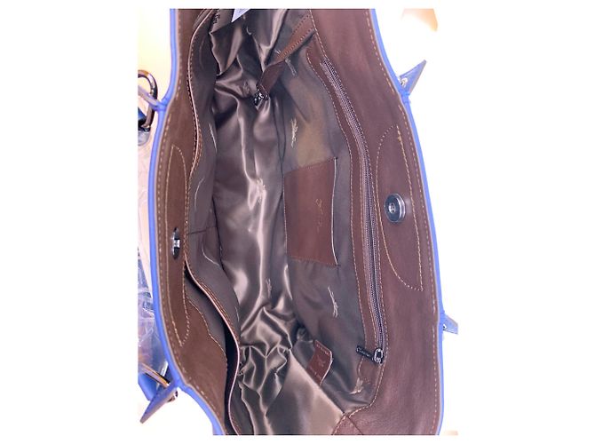 Borsa Longchamp 3D blu scuro in pelle - vista 8